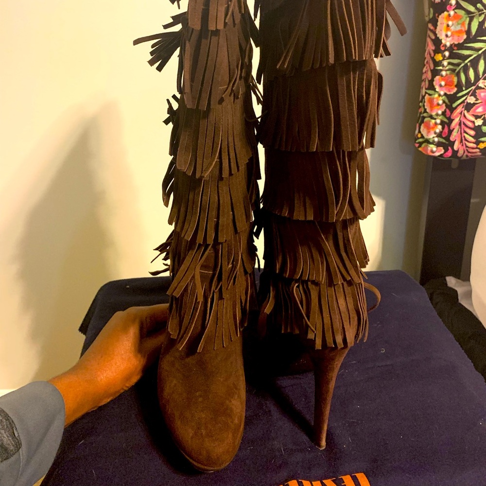 Le Silla chocolate brown knee high boots